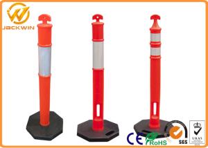Wholesale Flexible Reflective Traffic T - TOP Delineator Post for Road Safety Fluorescent Orange from china suppliers