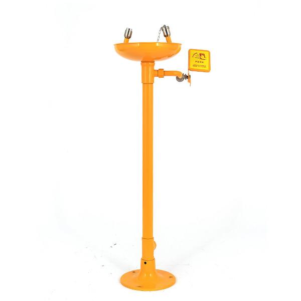 Yellow Stainless Steel ABS Countertop Eyewash Station Vertical Safety Eye Wash