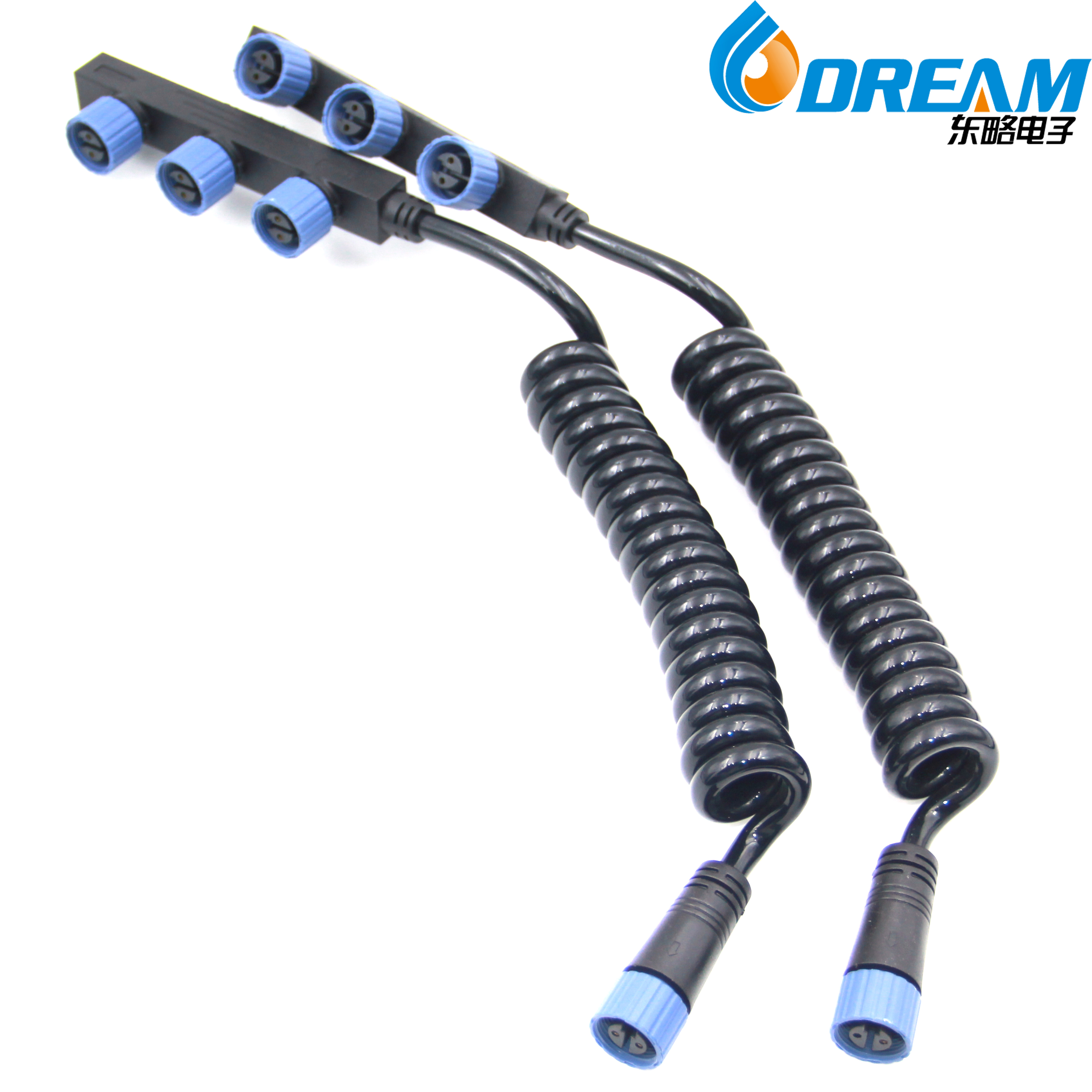 CE UL Certified M15 Waterproof Plug Cable for 1 To 3 Led Light Gender Variety Cable