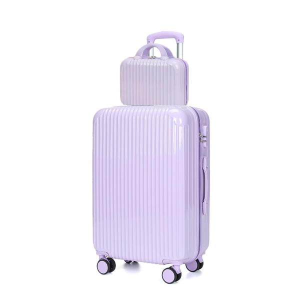 Travel luggage Sets, cosmetic case set, Scratch-Resistant And Wear-Resistant PVC Material, Large Capacity Suitcase, Silent Pulley + Combination Lock