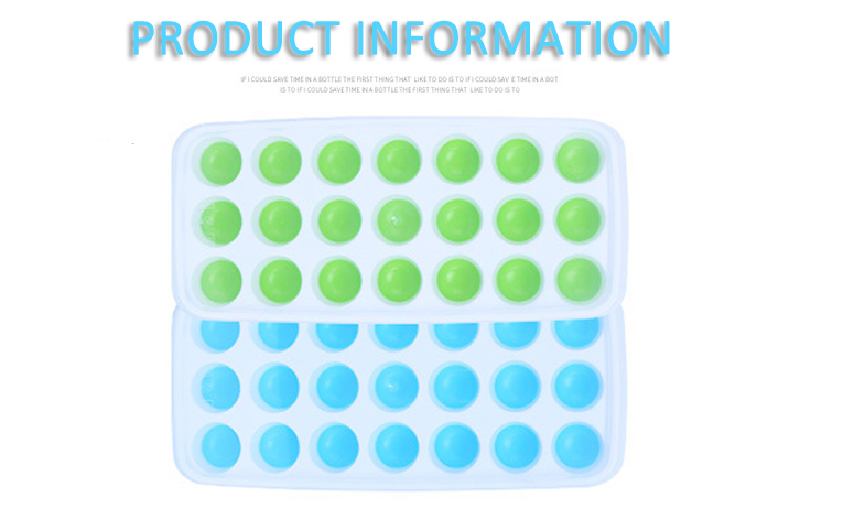 Ice Cream Tools Type Ice Cream Makers BPA Free 14 Cavity Silicone Ice Mold with Cover