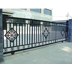 Residential House Wrought Iron Doors , Classic Home Depot Wrought Iron Gates