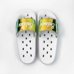 Wholesale Lady White Hollow Sole Shockproof EVA Slide Sandal For Shower from china suppliers