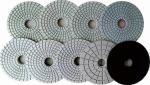 Quartz Countertop Ceramic Wet Concrete Hand Polishing Pads Grey Black Flexible