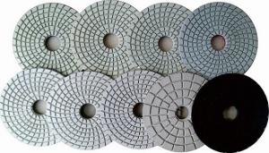Wholesale Quartz Countertop Ceramic Wet Concrete Hand Polishing Pads Grey Black Flexible from china suppliers