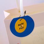 Clothing Shopping Gift Paper Bag With Flat Handle Printing Customize Logo
