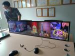 Piano Stretched Display 1920 * 450 Resolution Cut 1/3 From 55 Inch Screen 49.5