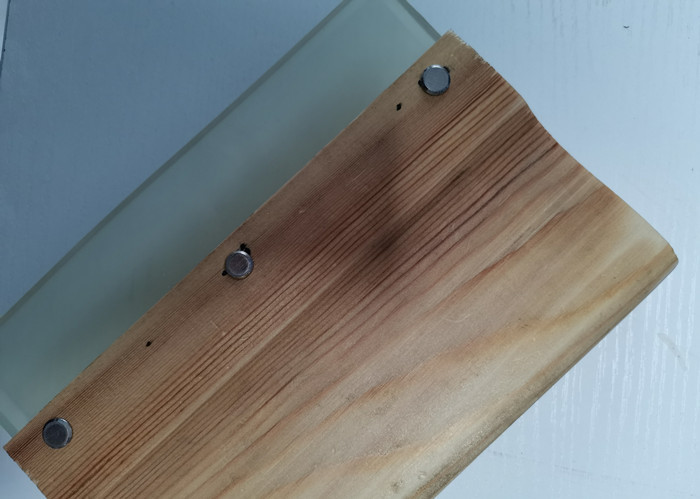 Pine wood Handle Screen Printing Squeegee with 70 Durometer Clear Blade