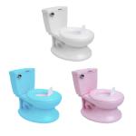 Customized Logo Eco Friendly Printed Baby Potty Toilet in Blue Pink White Color