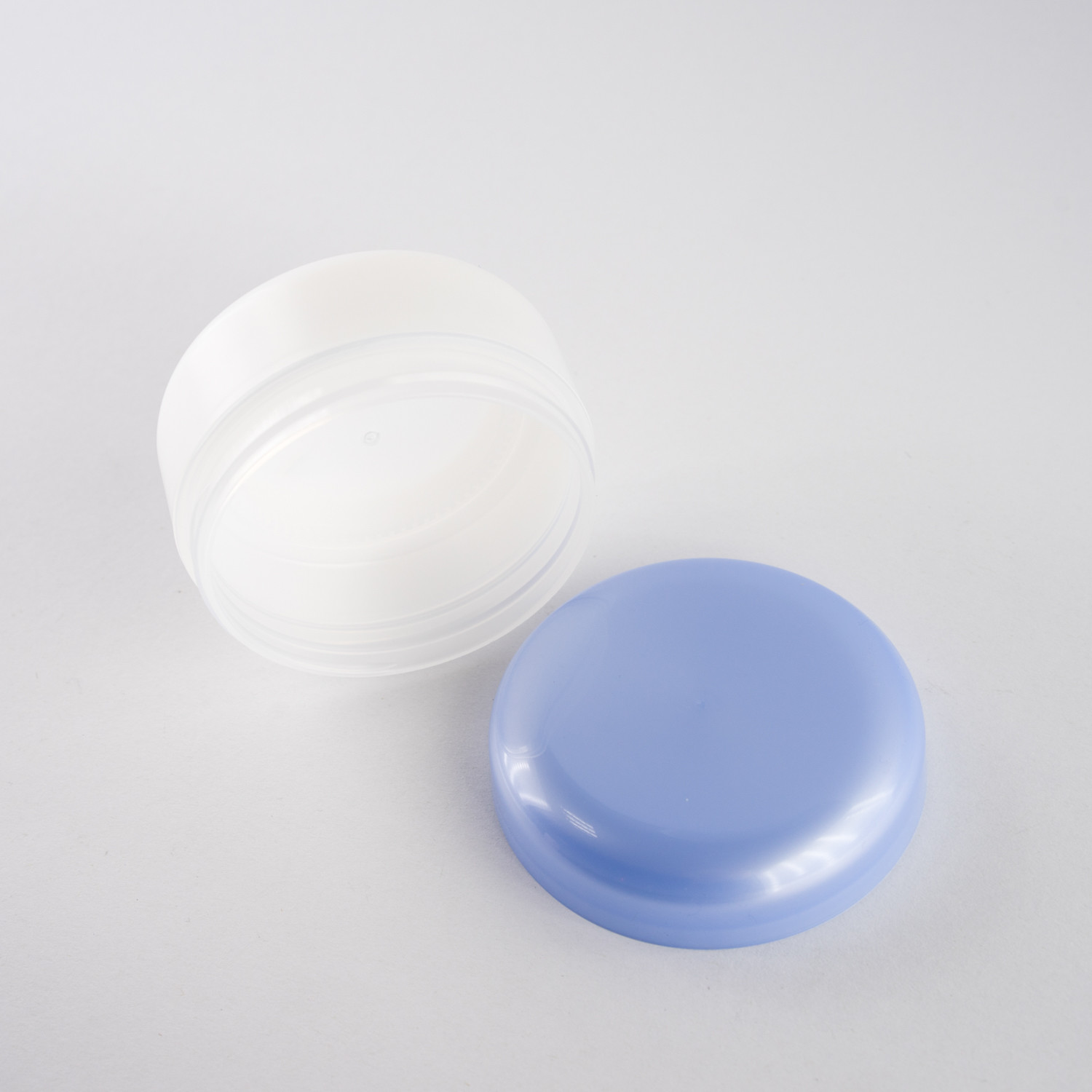 Double Wall Plastic Cosmetic Jars For Baby Cream Face Mask 120ml White Frosted Matted