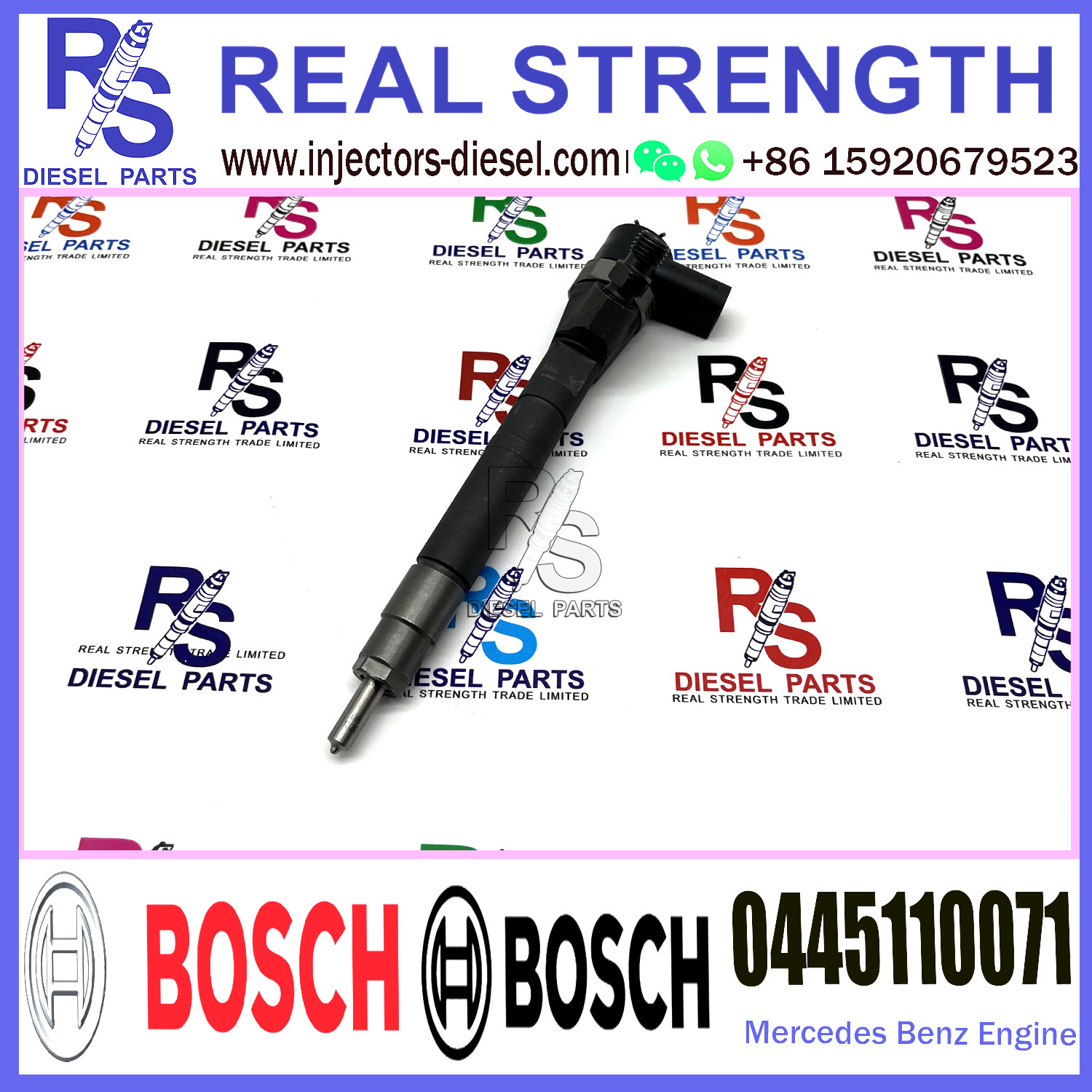 BOSCH injection Diesel Fuel Common Rail Injector 0445110071 0986435061 For Mercedes-Benz 2.2CDi/2.7CDi Engine
