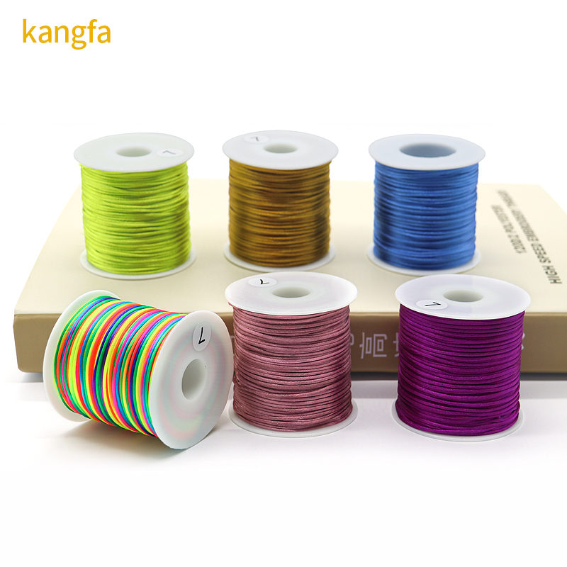 Supply 1mm Korean Silk Thread Necklace Rope for DIY Bracelet Making in Singal Color