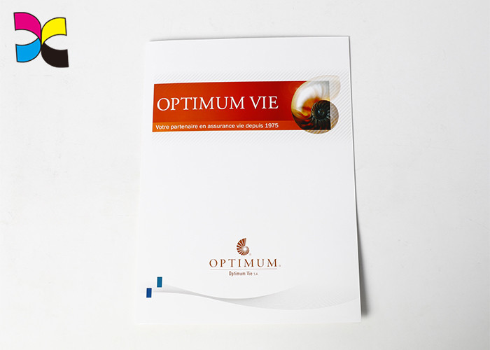Both Full Color For Outside And Inside Printed Paper File Folders With Pocket Customized Shape