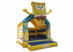 Spongbob Cool Bounce Houses , Backyard Industrial Bounce House Quadruple
