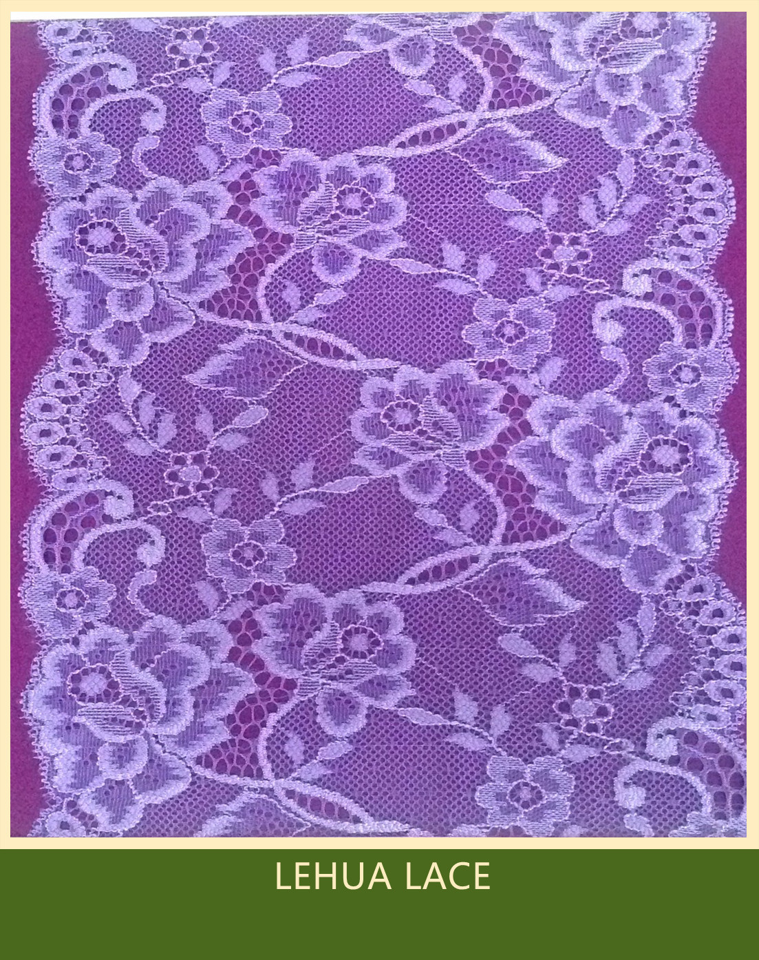 Hot Selling and nice quality Nylon Spandex Stretchy Brazil Lace from China