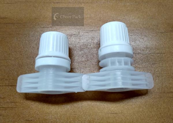 Reclosable Soft Drink Bottle Spout Cap 9.6mm Inner Diameter , White Color