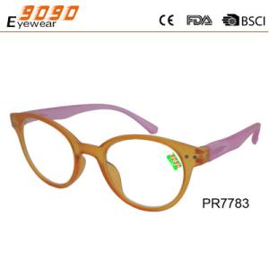 Wholesale Fashionable reading glasses,made of plastic frame,suitable for men and women from china suppliers