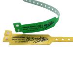 One Time Use RFID Chip Wristband For Waterpark Soft PVC Bracelet 860-960MHz