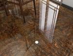 4pcs/Ctn 29kgs/Ctn Gold Colour Floor Tiles , 600x600mm Glazed Polished Porcelain
