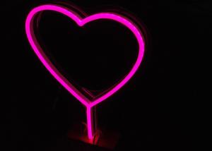 Wholesale Pink Heart Hazard Free 12VDC EU Plug USB Neon Signs For Gift from china suppliers