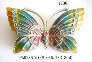 Wholesale Butterfly Design Luxury Metal Jewelry Box Newest Promotional Box for Jewelry from china suppliers