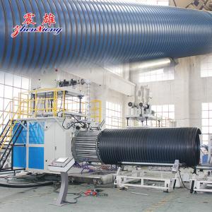 Wholesale 90mm Large Diameter plastic pipe making machine Hollow Wall Winding pipe extruder from china suppliers
