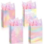 CMYK 4 Color Offset Printing Tote Boutique Gift Carry Paper Shopping Bag