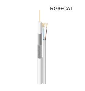 Wholesale CCA Hybrid Copper Fiber Cable Pvc Sheath RG6 CAT5E AWG24 Copper from china suppliers