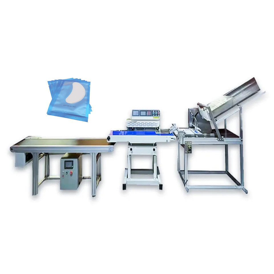 500w Automatic Packing Machinery Continuous Plastic Bag Medical Examination Gloves Heat Sealing Machine