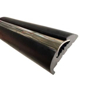 Wholesale Black Rigid Boat Rubber Rail With 316 Stainless Steel Insert for Customized Boats from china suppliers