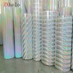 Opaque Vibrant Rainbow Holographic Film Smooth Surface Seat Resistant