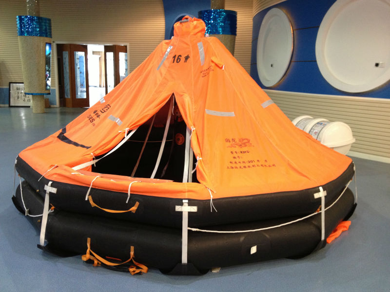 Marine Open Life raft rigid type inflatable and life raft light HRU