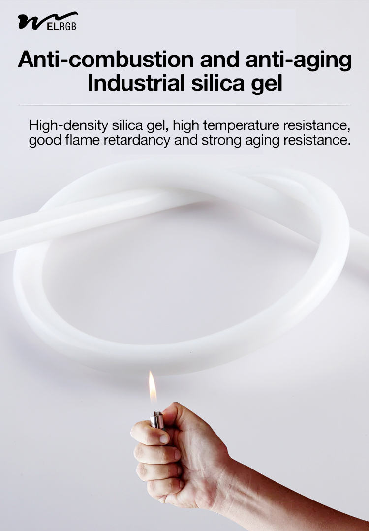 Residential 360 Degree Circular Full Body Luminescent Silicone Light Strip Low Voltage LED Soft Light Strip