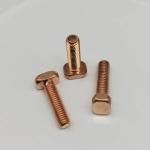 Square Head Red Copper Screws Mechanical Teeth Screws For Golf Carts