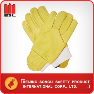Wholesale SLG-CA2016C  Cow grain leather working safety gloves from china suppliers