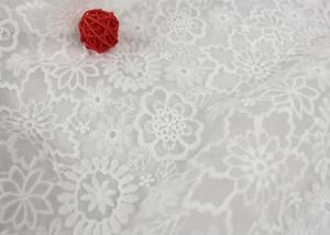 Wholesale Custom Nylon Mesh Embroidery Dying Lace Fabric For Wedding Dresses Eco Friendly from china suppliers