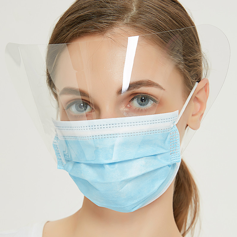 Disposable Personal Non Woven Disposable Face shield Wholesale 3 Layers Disposable Face mask