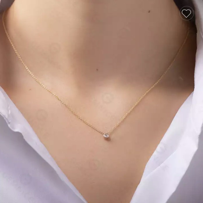 Ins Style Retro Drop Pendant Necklace Daily Torque Stainless Gold Necklace