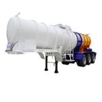 3 Axle 19CBM Chemical Tanker Trailers Supplier For Transport Sulfuric Acid