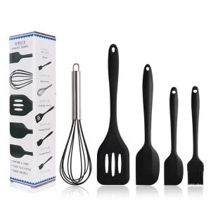 Wholesale Silicone Kitchen Utensils Spatula Set Whisk Brush Easy Flipping Mixing Silicone Spatula from china suppliers