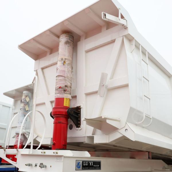 4-6L Engine Capacity Rear Tipper Trailer 30 35 40 Cubic Meter Dump Trailer 40 60 80 Tons