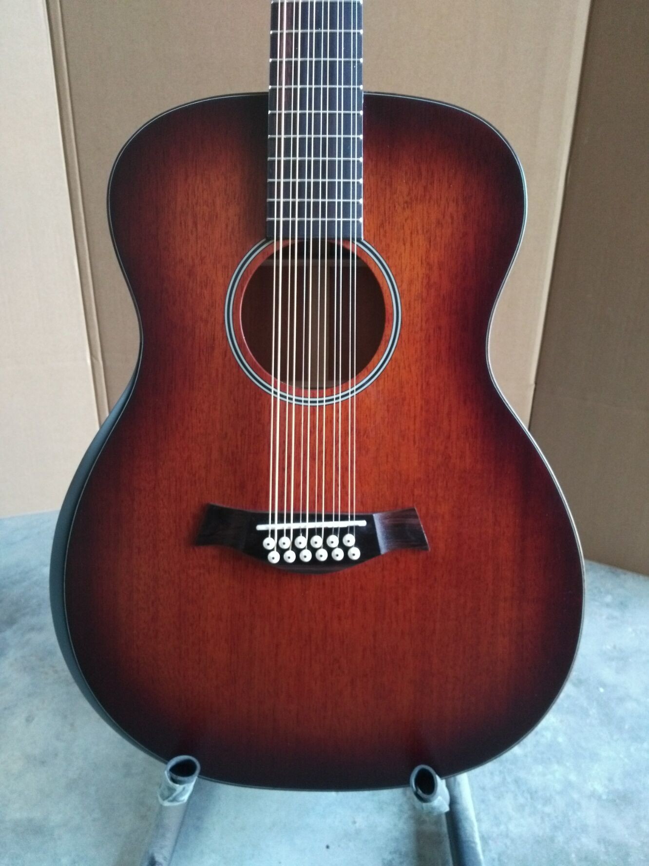 AAAA OM and Auditorium folk Guitars Orchestra 12 string OM all solid mahogany wood acoustic electric guitar