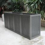 Commercial Extra Large Outdoor Planters Perforated Steel Material