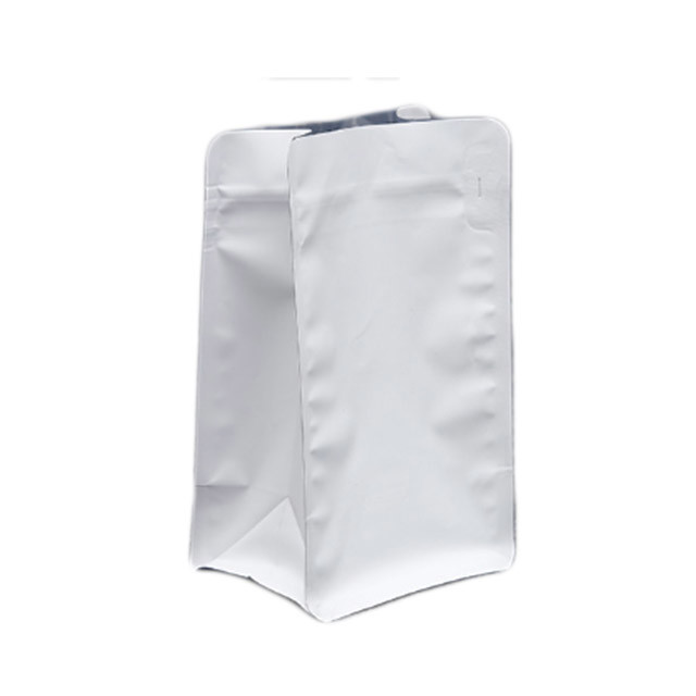 half lb/8oz Stand Up Coffee Bag/Flat Bottom Pouch with Air Release Valve and Reusable Side Zipper/Smell Proof Bags