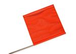 Fluorescent Orange General Safety Signs Nylon Hand Held With Wooden , 30*30cm