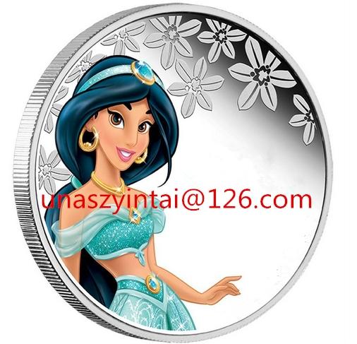 Cinderella Cartoon Silver Coin