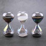 OEM ODM Glass Hourglass Sandtimer 5/10/15 Minutes Contemporary Style