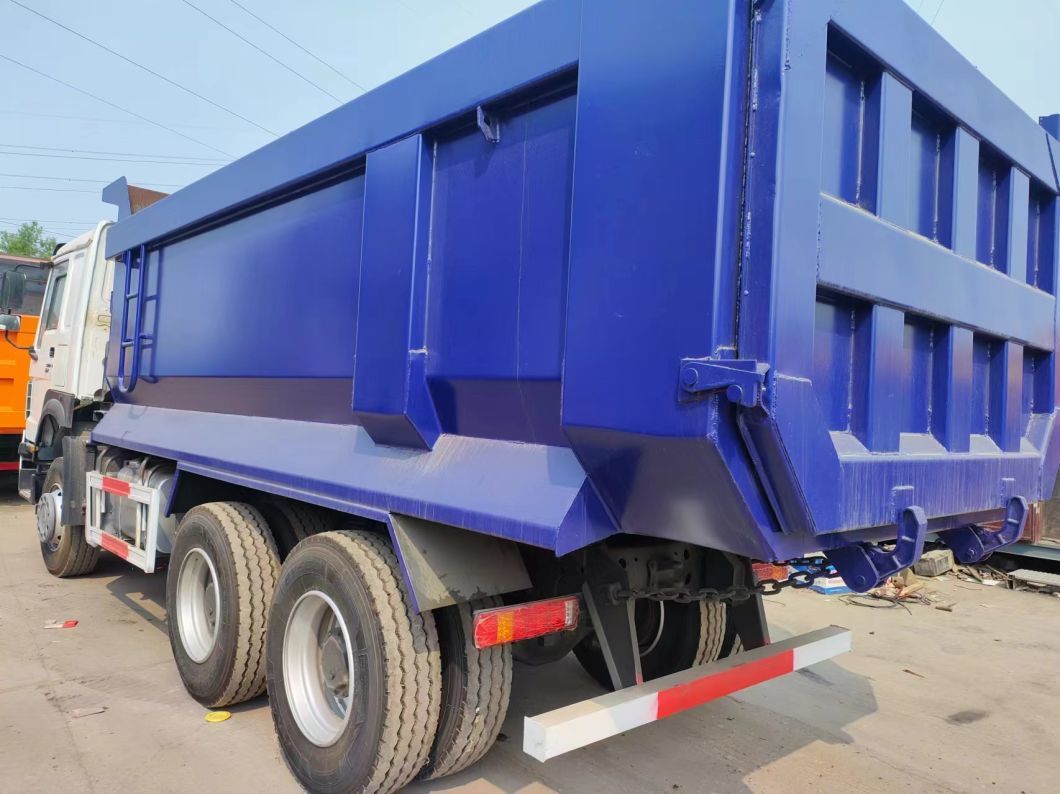 White and blue Color Secondhand Truck 10tires White U-Type Dump Truck Sinotruck HOWO 6*4 Dump Truck