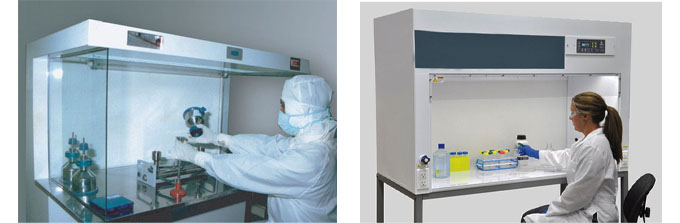 YANING Vertical Laminar Flow Clean Bench 200w For Lab Hospital