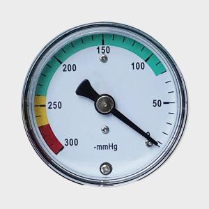 Wholesale 50mm Dial Vacuum Capsule Pressure Gauge Steel Case Brass Internals 300mmHg from china suppliers
